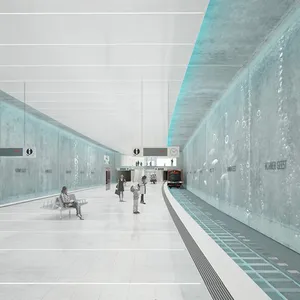 So könnte die neue U4-Haltestelle Horner Geest aussehen.