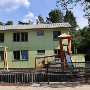 Die Flüchtlingsunterkunft am Björnsonweg nach der Fertigstellung.