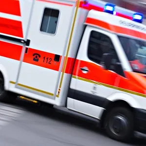 Rettungswagen im Einsatz (Symbolbild).