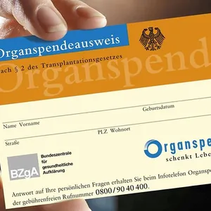 ein Organspendeausweis