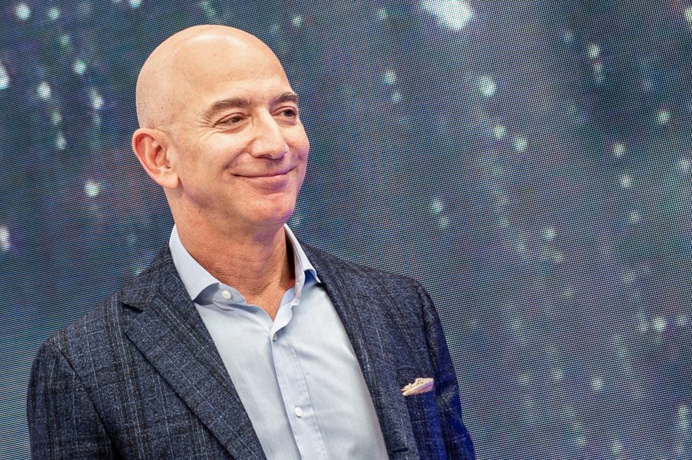 Jeff Bezos, Gründer von Amazon und einer der reichsten Menschen der Welt. 