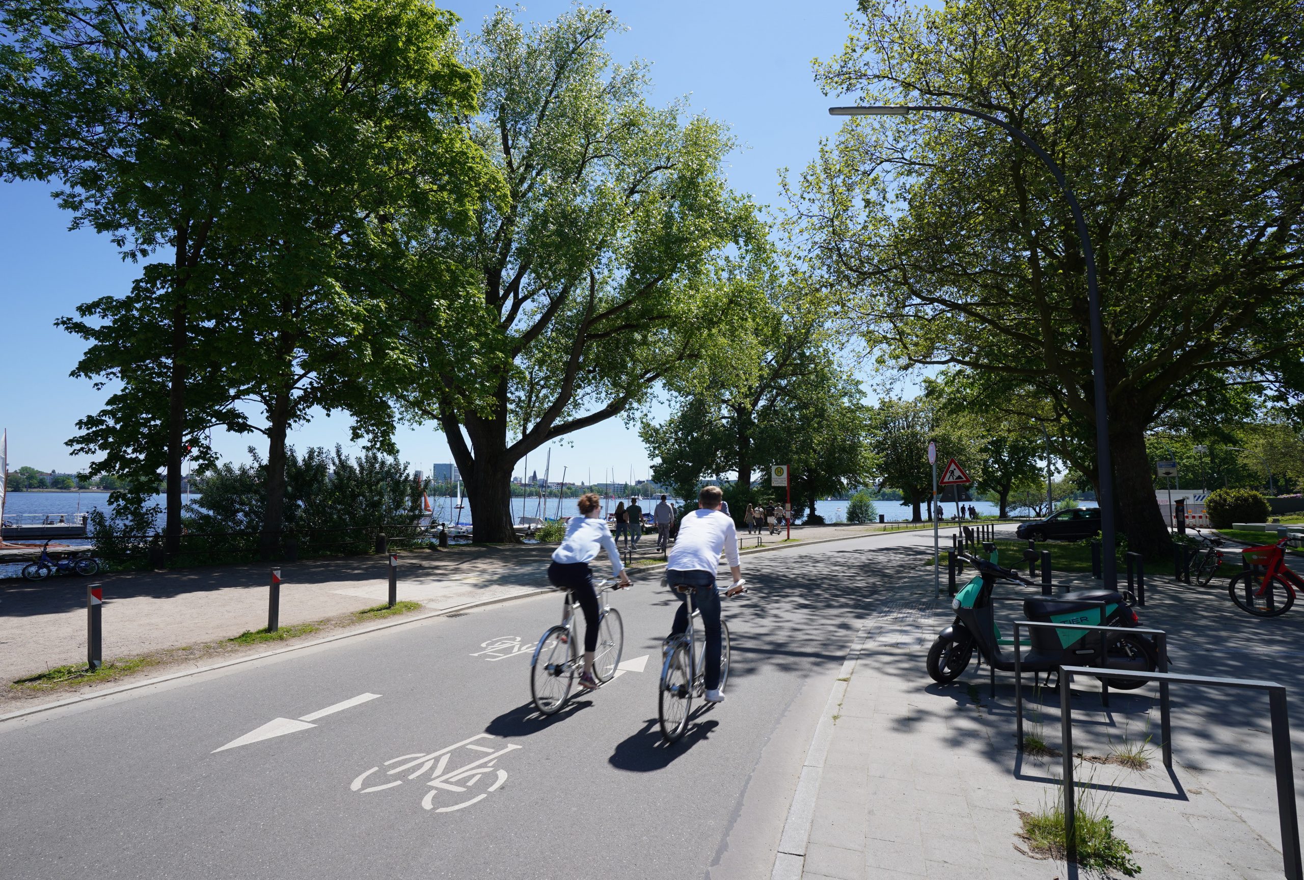 Radfahrerinnen und Radfahrer in Hamburg haben einen neuen Stadtrekord aufgestellt.