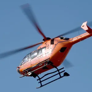 Ein Rettungshubschrauber. (Symbolbild)