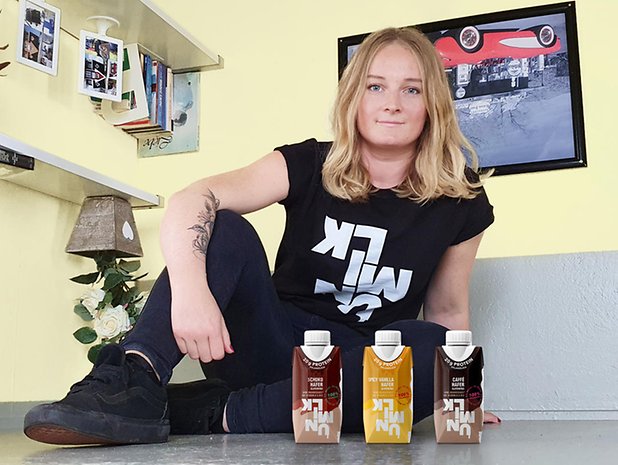 Die Hamburgerin Jennifer Schäfer (29) hat eine vegane Alternative zu Protein-Drinks auf den Markt gebracht.