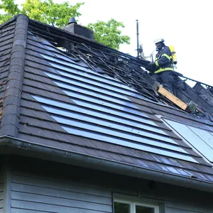 Hamburg Dachstuhlbrand Blankenese