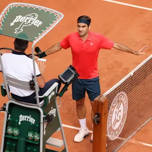 Roger Federer und Emmanuel Joseph