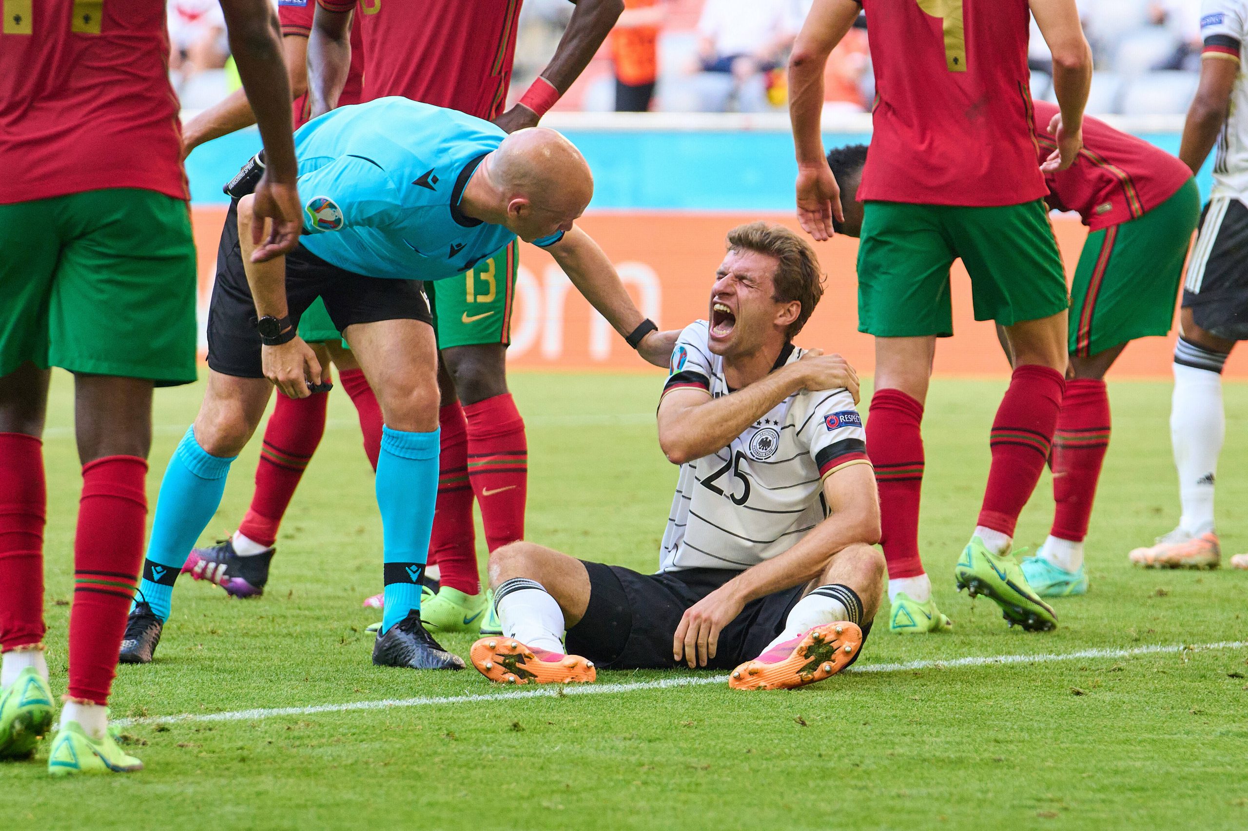 Thomas Müller verletzte sich beim deutschen Sieg gegen Portugal