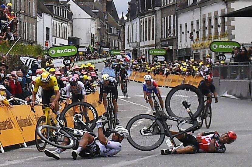 Auch die dritte Etappe der Tour de France wurde von Stürzen überschattet