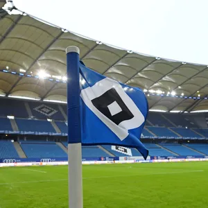 HSV-Eckfahne im Volksparkstadion