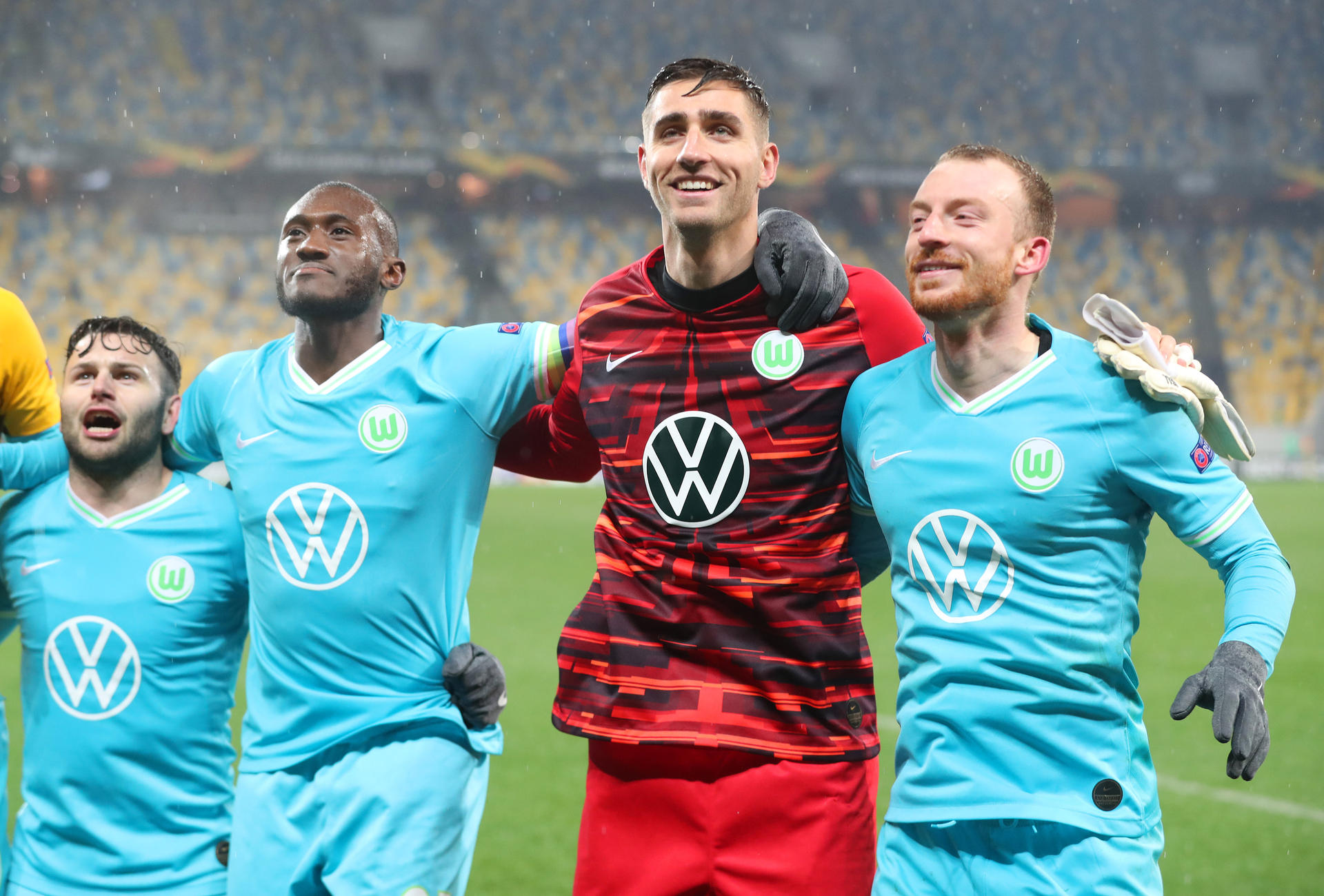 Renato Steffen, Josuha Guilavogui, Koen Casteels und Maximilian Arnold