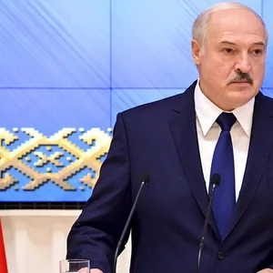 Weißrusslands Präsident Alexander Lukaschenko im Staatsfernsehen