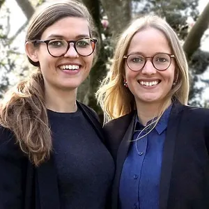 Johanna Baare (l.) und Anne Lamp haben das Start-up „Traceless“ gegründet. 