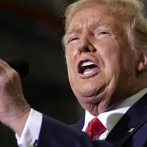 Ex-US-Präsident Donald Trump bei einer Rede