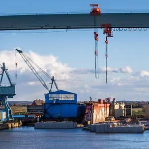 Die Pella Sietas Werft in Hamburg-Neuenfelde.