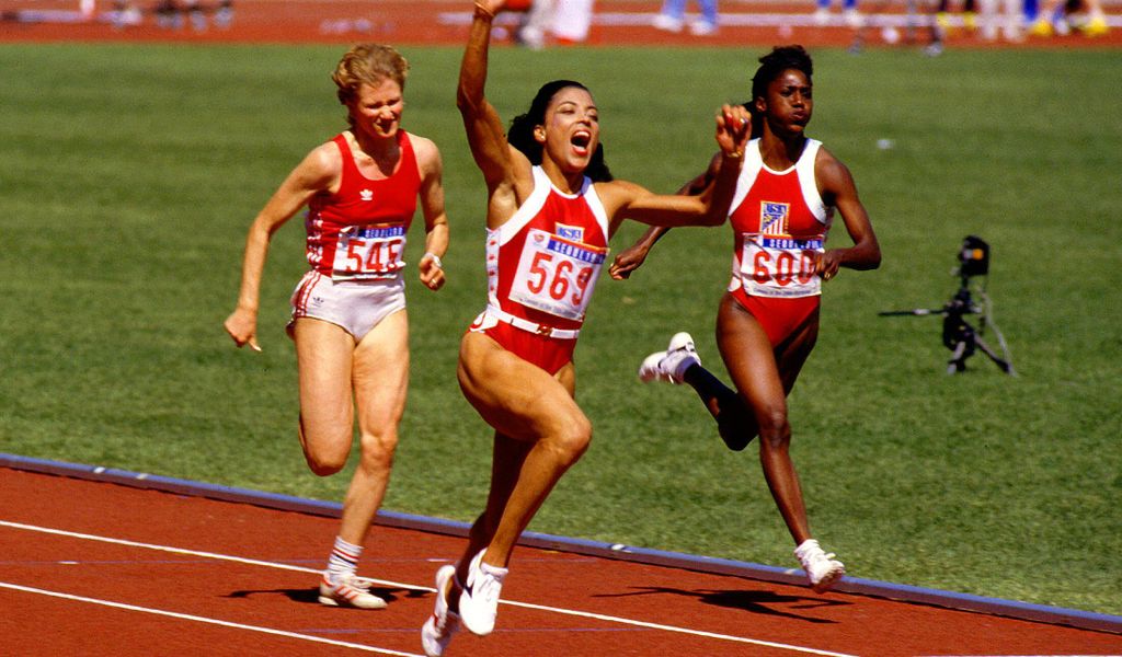 Florence Griffith-Joyner bei Olympia 1988 in Seoul