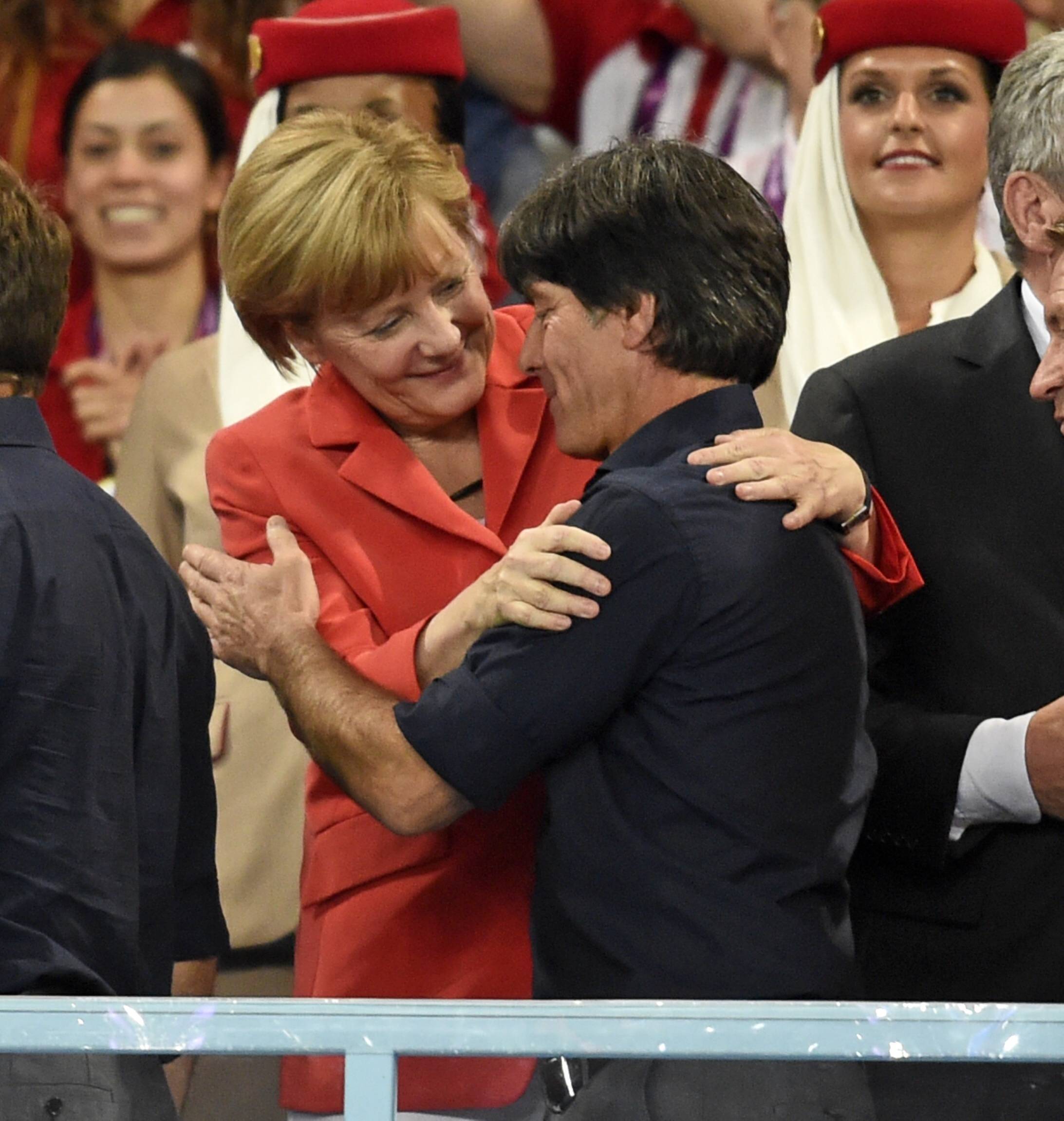 Angela Merkel und Joachim Löw, hier nach dem WM-Triumph in Rio 2014.