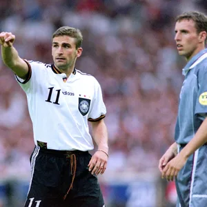 Stefan Kuntz (l.) und Gareth Southgate.