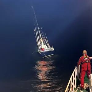 Der Seenotrettungskreuzer „Eugen“ war in der Nacht zu Freitag vor Norderney im Einsatz.