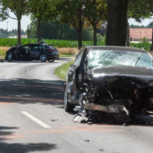 Die beiden am Unfall beteiligten Fahrzeuge.