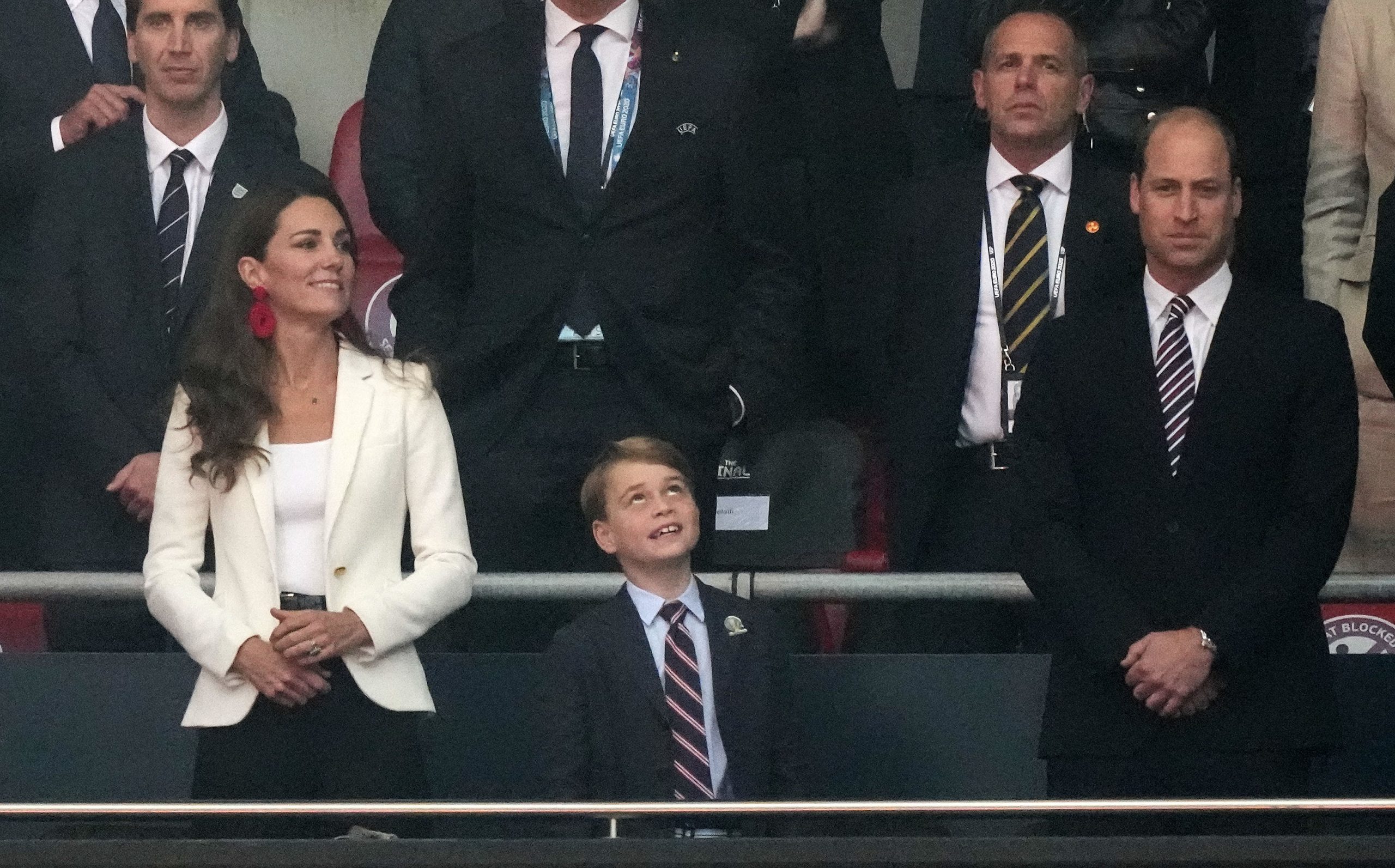 Herzogin Kate, Prinz George und Prinz William beim EM-Finale