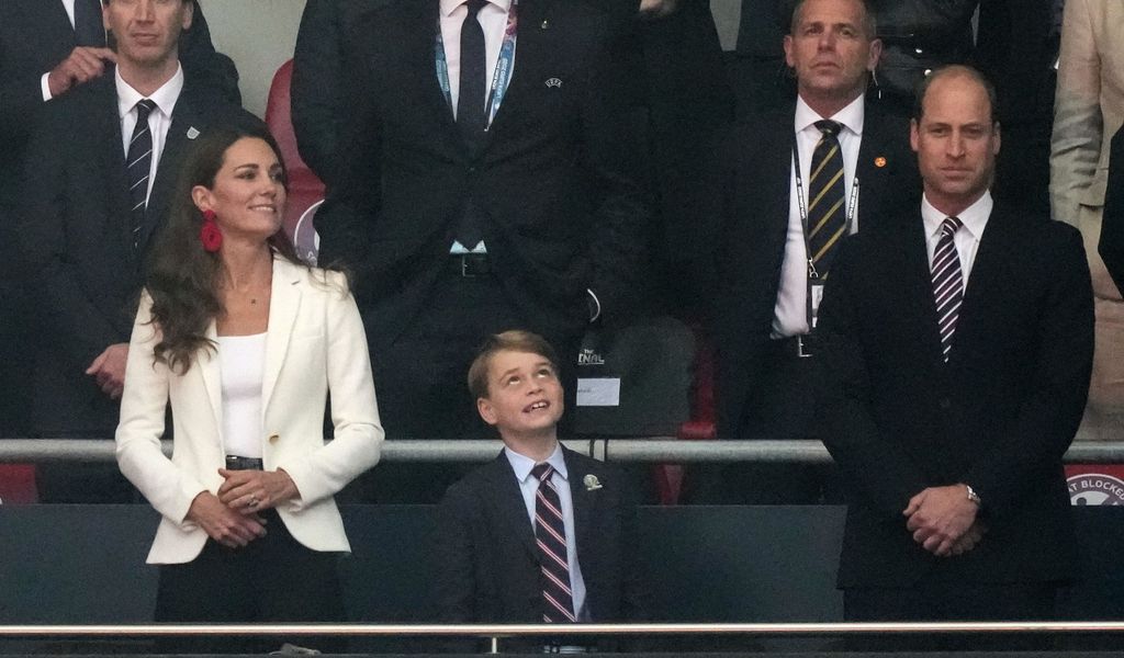 Herzogin Kate, Prinz George und Prinz William beim EM-Finale