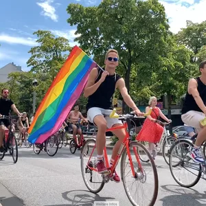 War 2020 ein Erfolg und wird es hoffentlich auch 2021: die CSD-Fahrraddemo.
