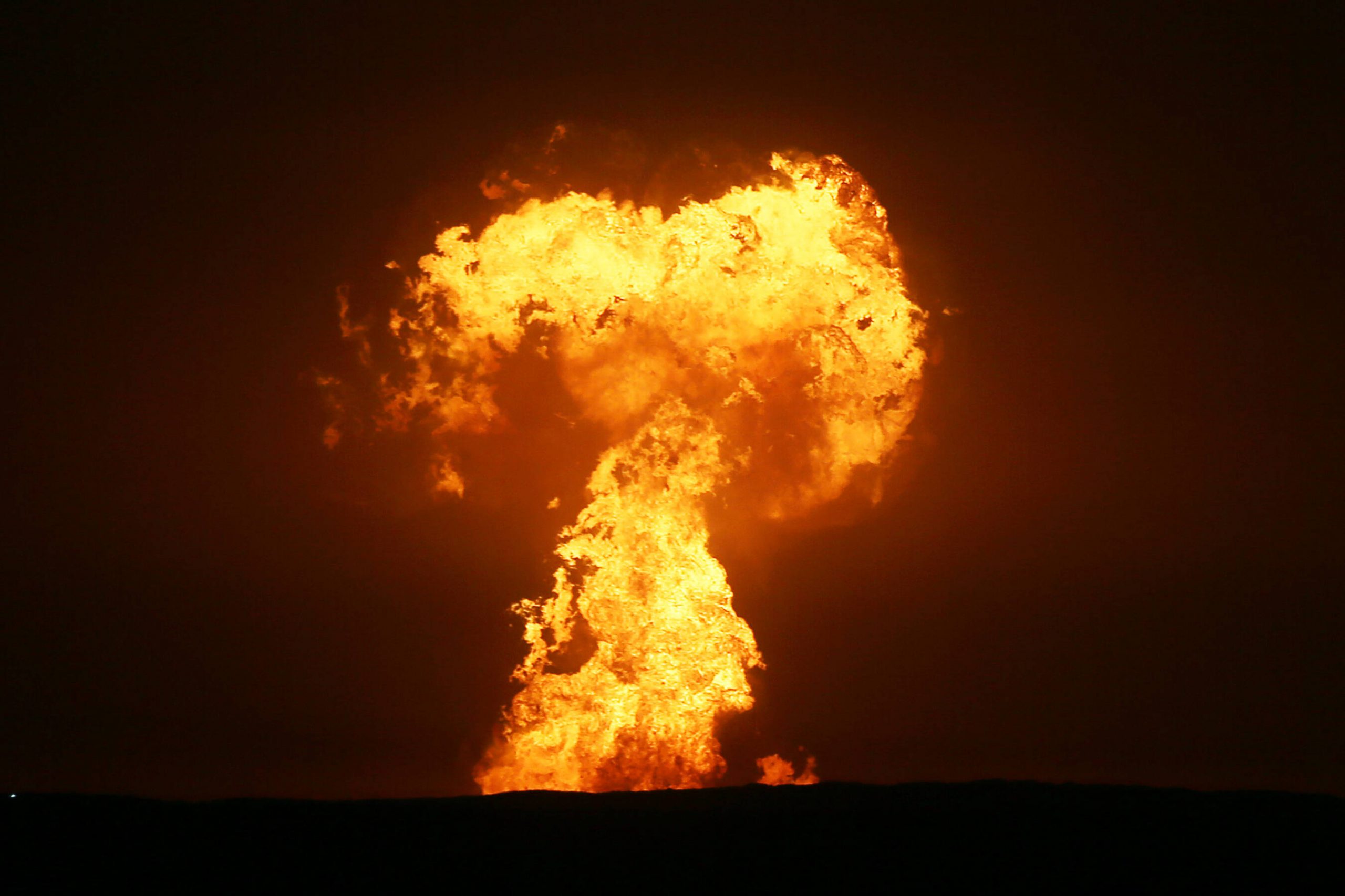 Explosion nahe Erdgasfeld