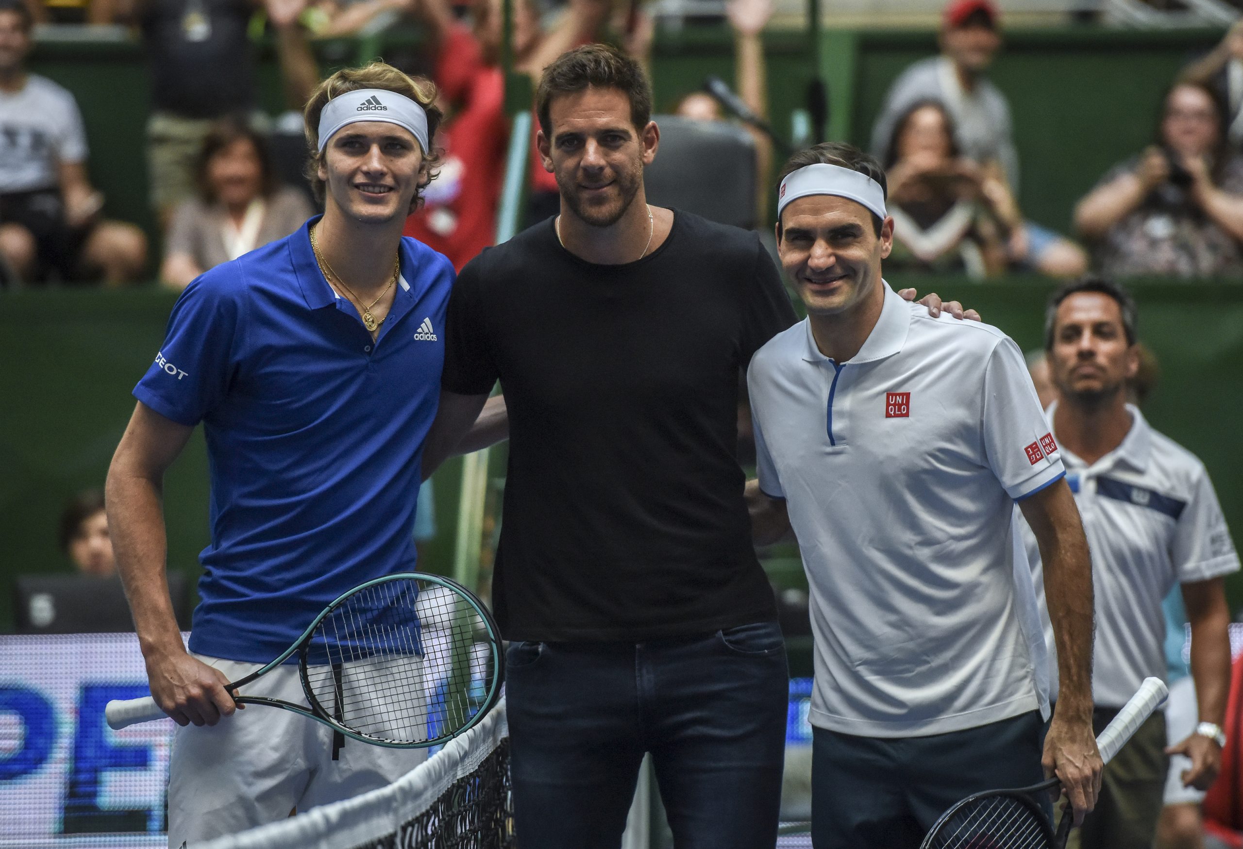 Zverev, del Potro und Federer