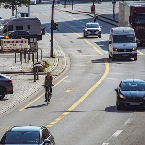 Der Sandtorkai ist kein Fahrradfahr-Hotspot der Stadt