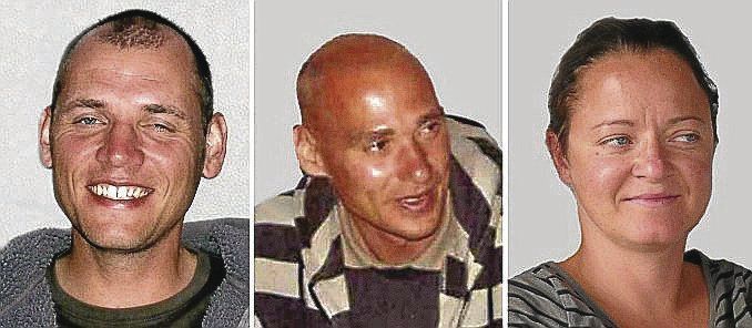 Die drei Terroristen des NSU: Uwe Böhnhardt (v.l.n.r), Uwe Mundlos und Beate Zschäpe.