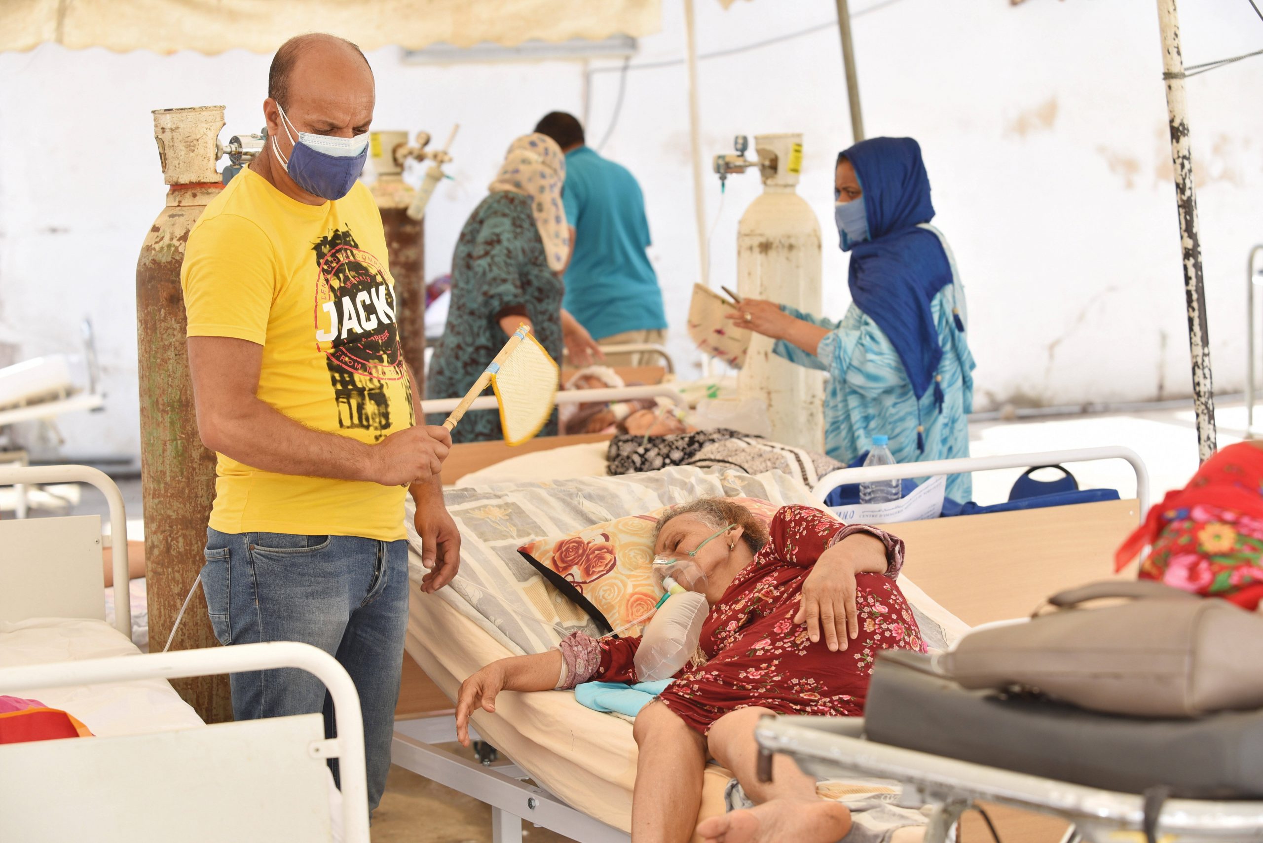 Vielerorts in Tunesien sind Krankenhaus heillos überfüllt.