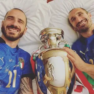 Leonardo Bonucci (l.) und Giorgio Chiellini