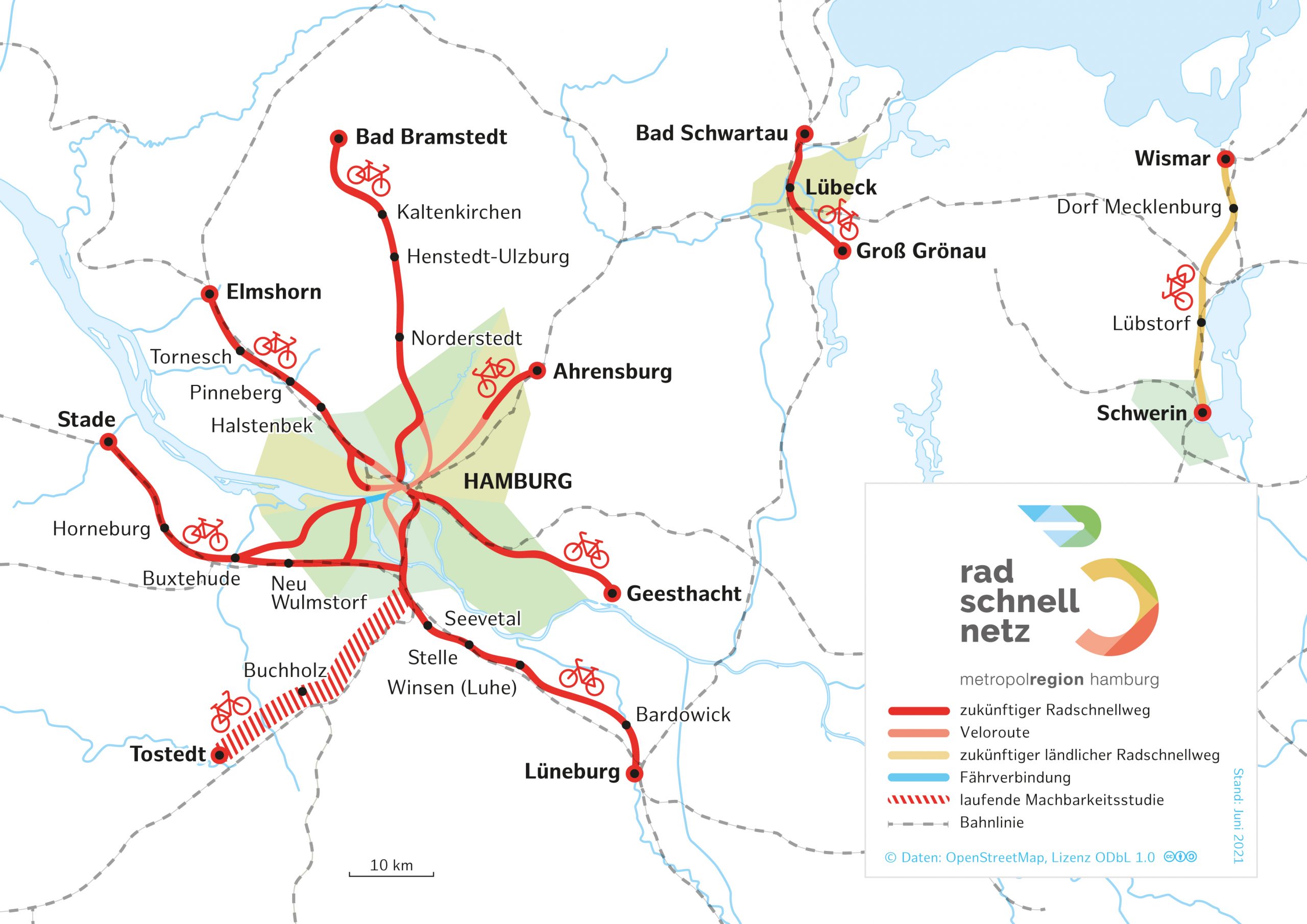 Radschnellnetz Metropolregion Hamburg