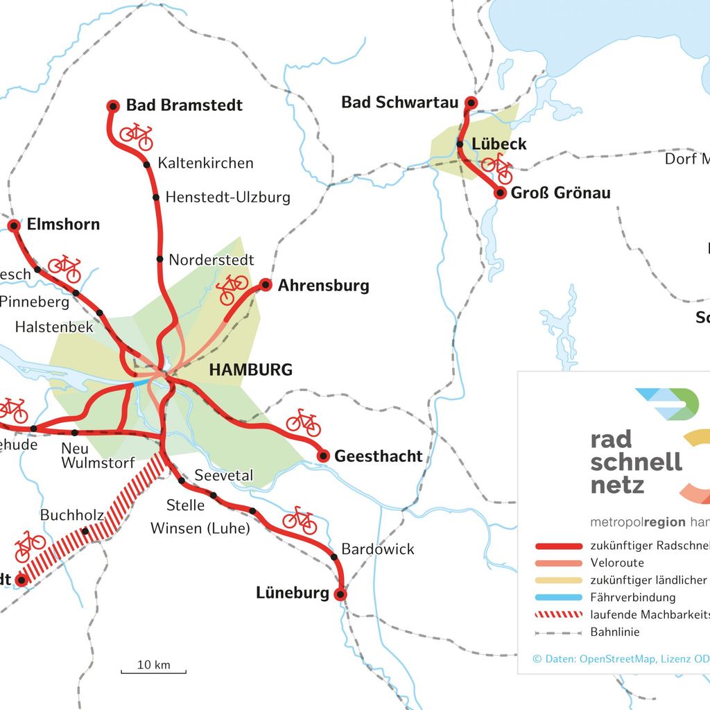 Radschnellnetz Metropolregion Hamburg