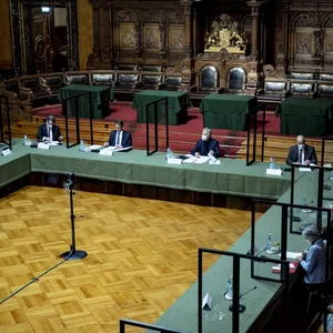 Eine Sitzung des Parlamentarischen Untersuchungsausschusses zum Cum-Ex-Skandal (Archivbild).