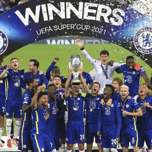 FC Chelsea Supercup Siegerehrung