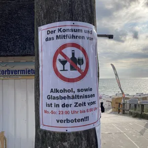 Schild Alkoholverbot