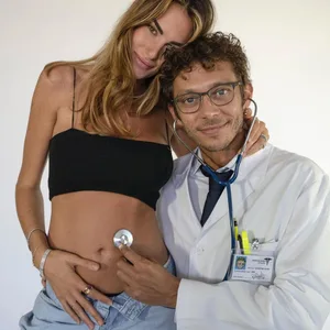 Francesca Sofia Novello und Valentino Rossi