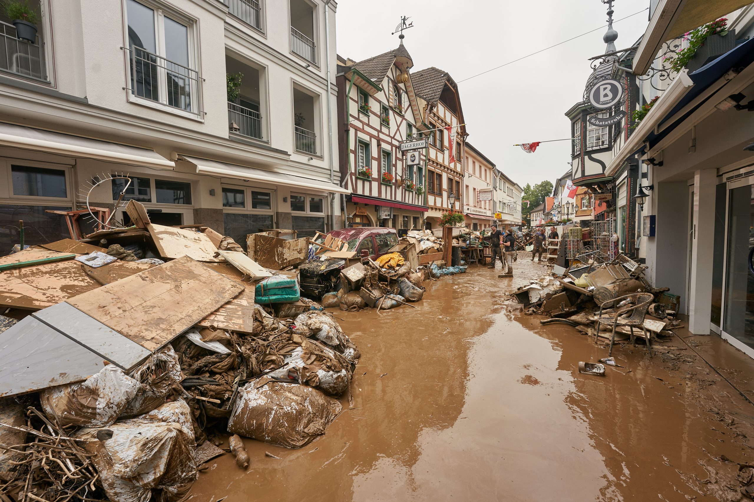 Hochwasserschäden in Rheinland-Pfalz.