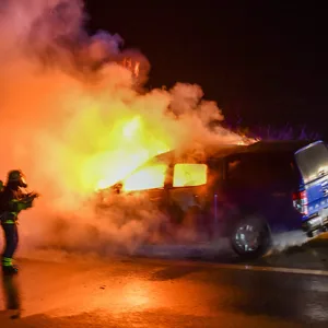 A1: Wagen in Öjendorf brennt