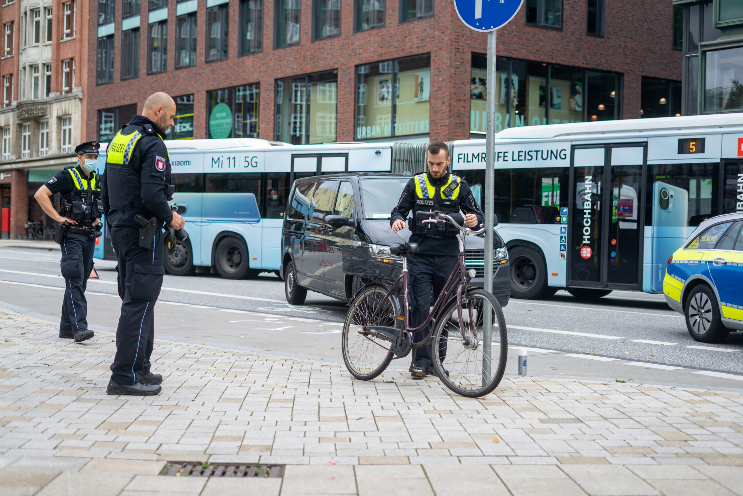 Verkehrsunfall mit Fahrrad am Gänsemarkt