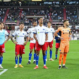 Die HSV-Profis nach dem 2:3 bei St.Pauli