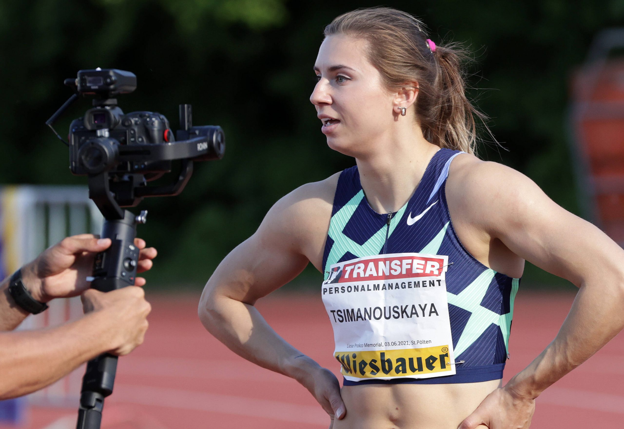 Belarussische Läuferin Kristina Timanowskaja