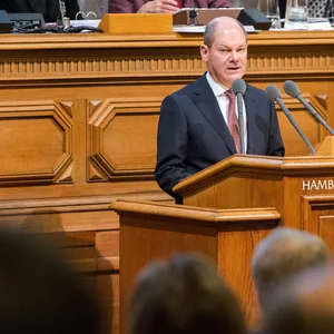 Olaf Scholz noch als Bürgermeister in der Hamburgischen Bürgerschaft.