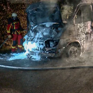 Feuer Autobahn
