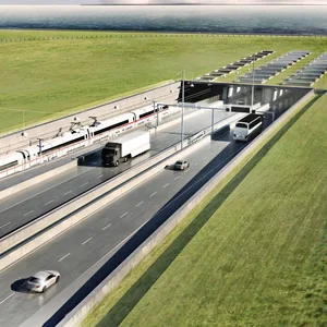 Visualisierung des Fehmarnbelt-Tunnels