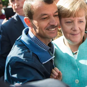 Merkel, Flüchtling