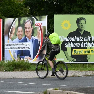 Wahlplakate zur Bundestagswahl