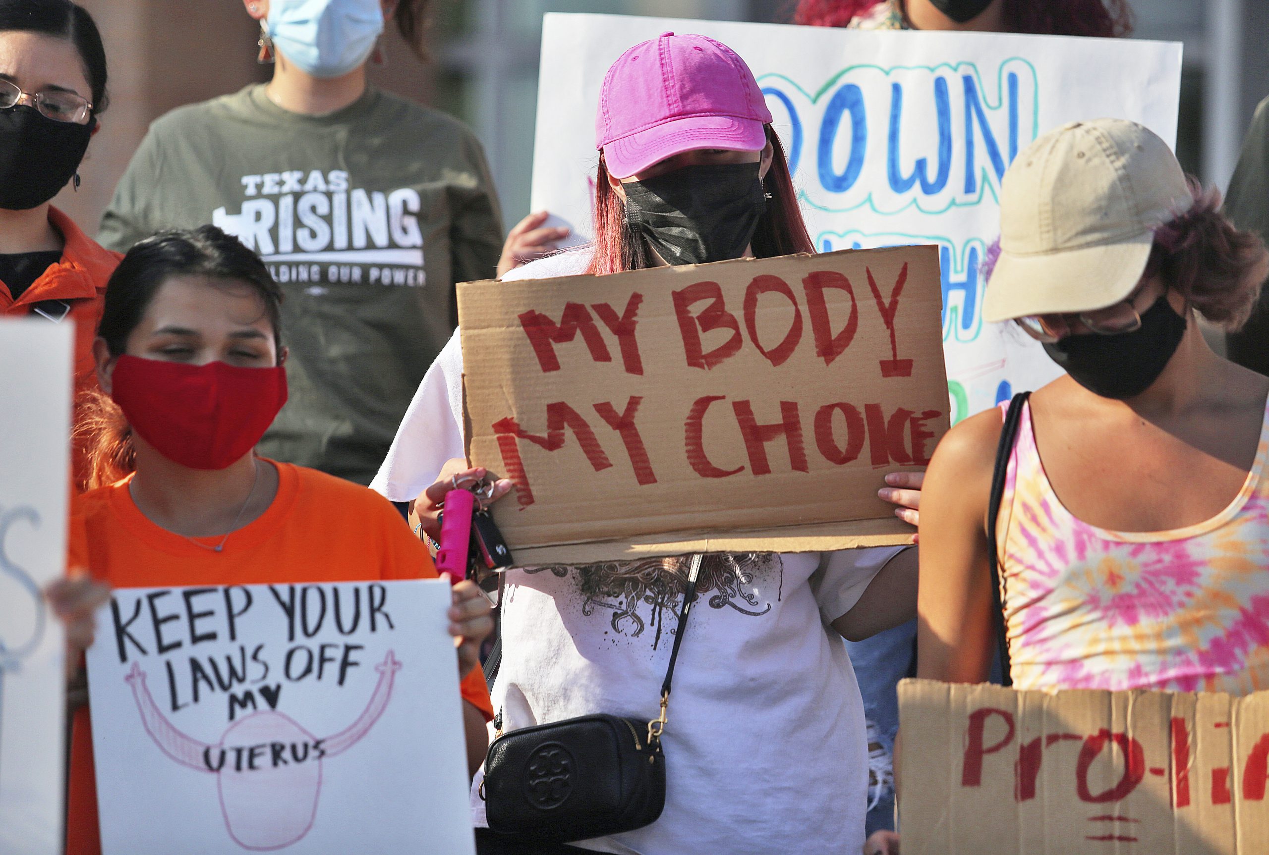 Demonstranten gegen das sogenannte Herzschlag-Gesetz in Texas.
