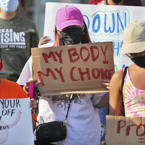 Demonstranten gegen das sogenannte Herzschlag-Gesetz in Texas.